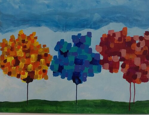 TRE ALBERI by Vincenzo Cesetti, Painting for Sale on Select