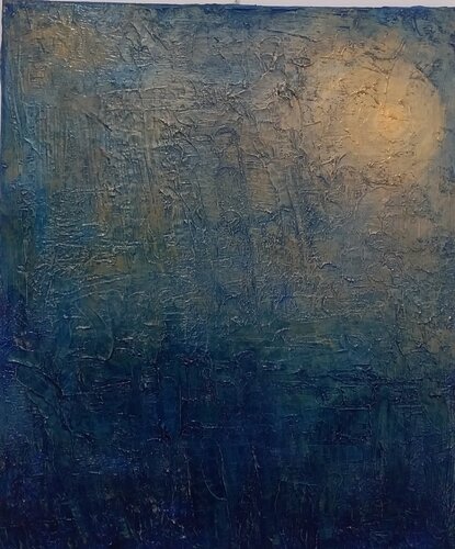 GOLDEN MOON by Vincenzo Cesetti, Painting for Sale on Select