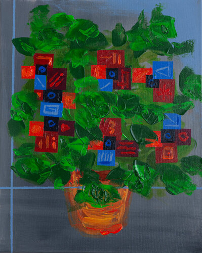 FIORI DIGITALI by Vincenzo Cesetti, Painting for Sale on Select