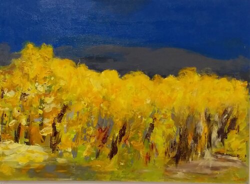 GIALLO AUTUNNO by Vincenzo Cesetti, Painting for Sale on Select