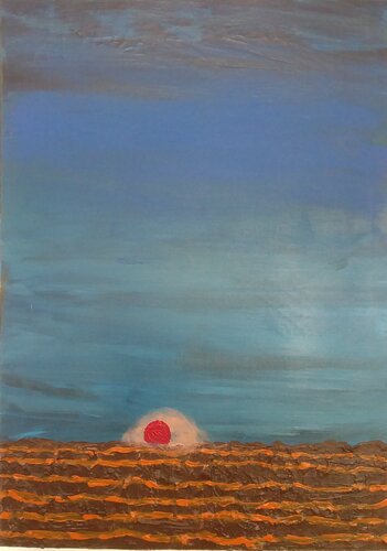 TRAMONTO SULLA CAMPAGNA by Vincenzo Cesetti, Painting for Sale on Select