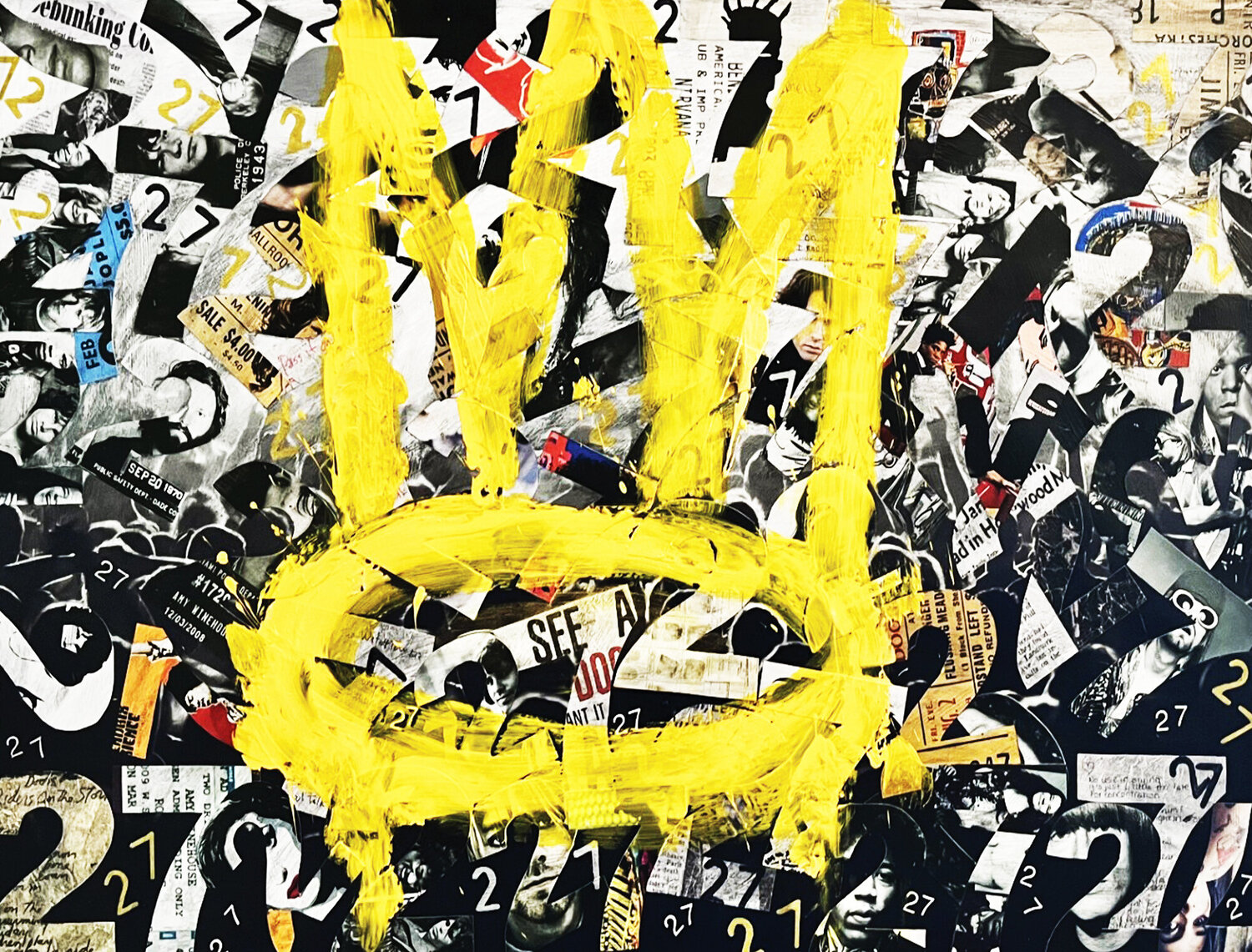 27 Elegy: Legends in Numbers Eric Polins Original painting for sale