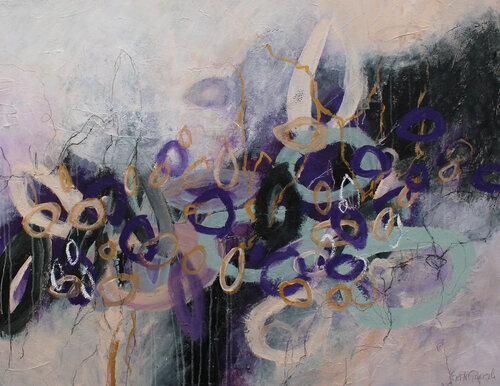 Aufkommender Trubel by Gerti Papesch, Painting for Sale on Select