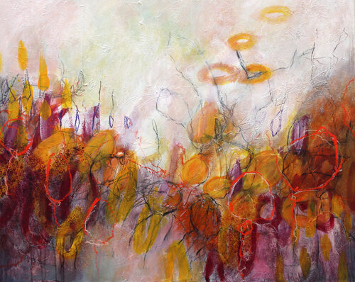 Herbstliches Rascheln by Gerti Papesch, Painting for Sale on Select