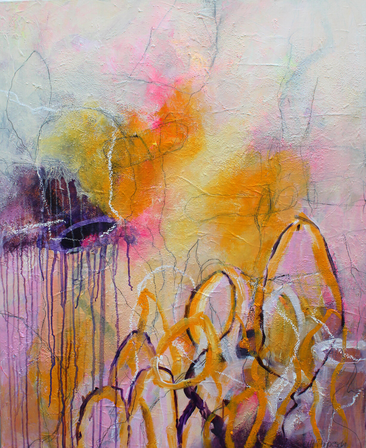 Morgenzeit Gerti Papesch Original painting for sale