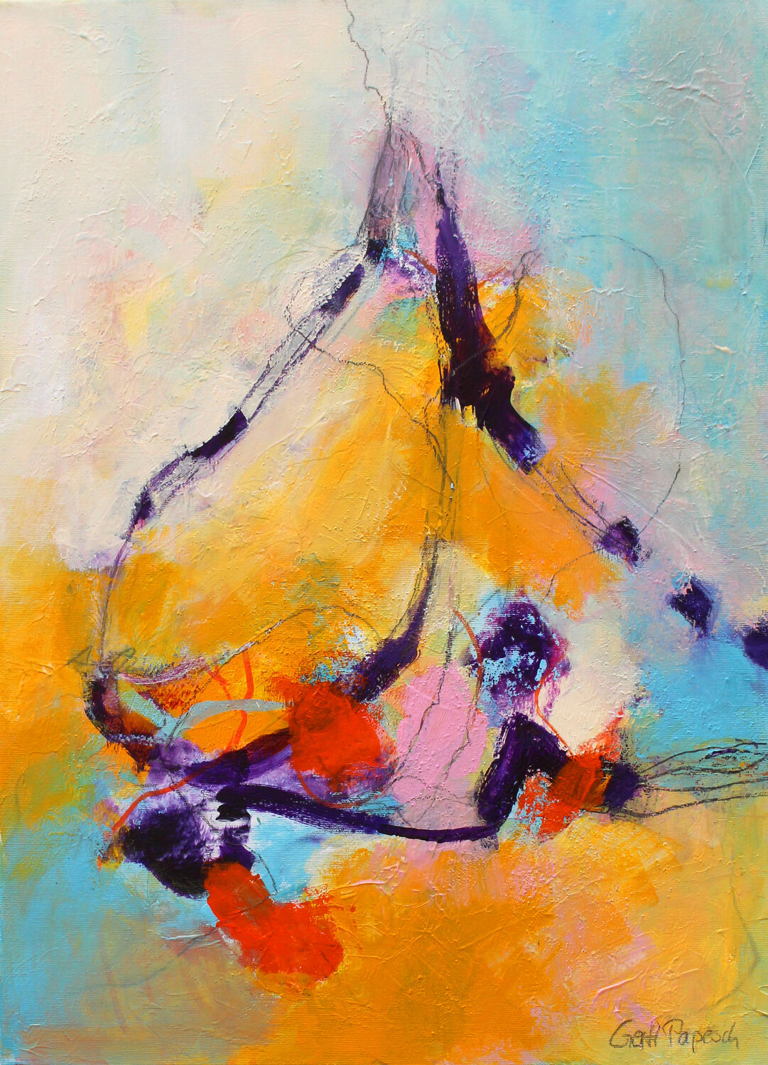Sealife I Gerti Papesch Original painting for sale