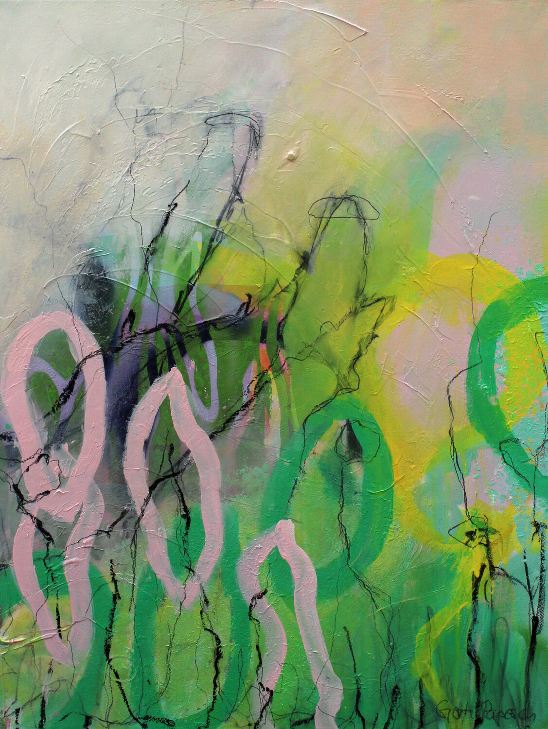 Sommerfrische II Gerti Papesch Original painting for sale