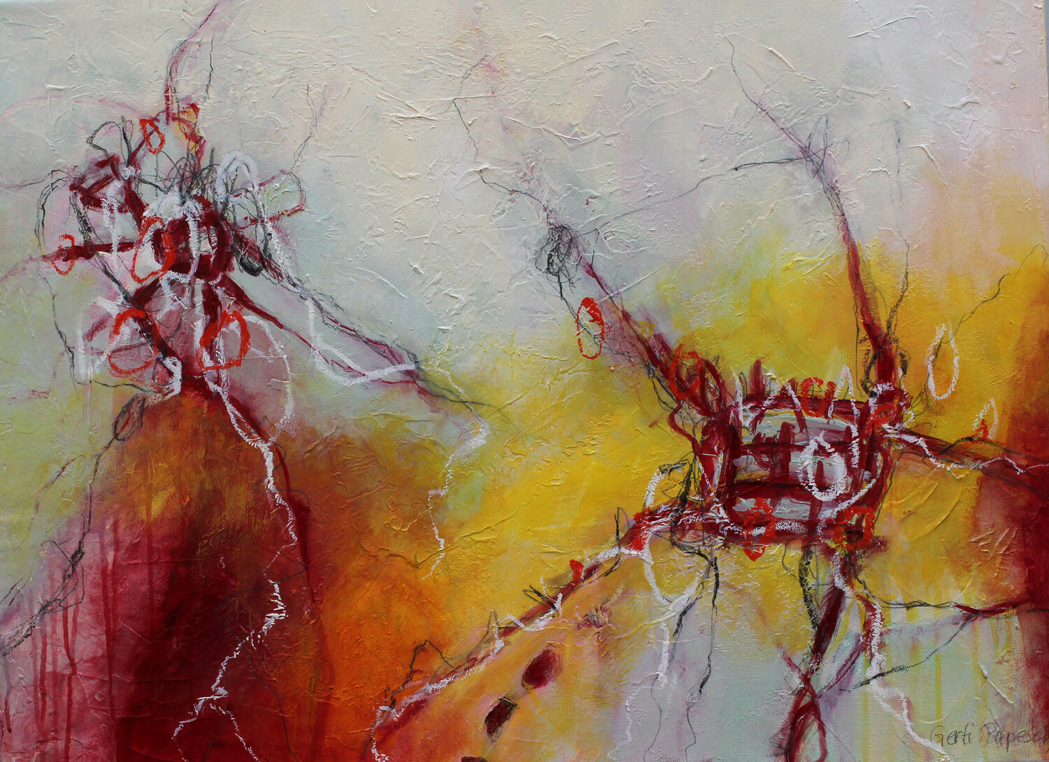 Loslösen Gerti Papesch Original painting for sale