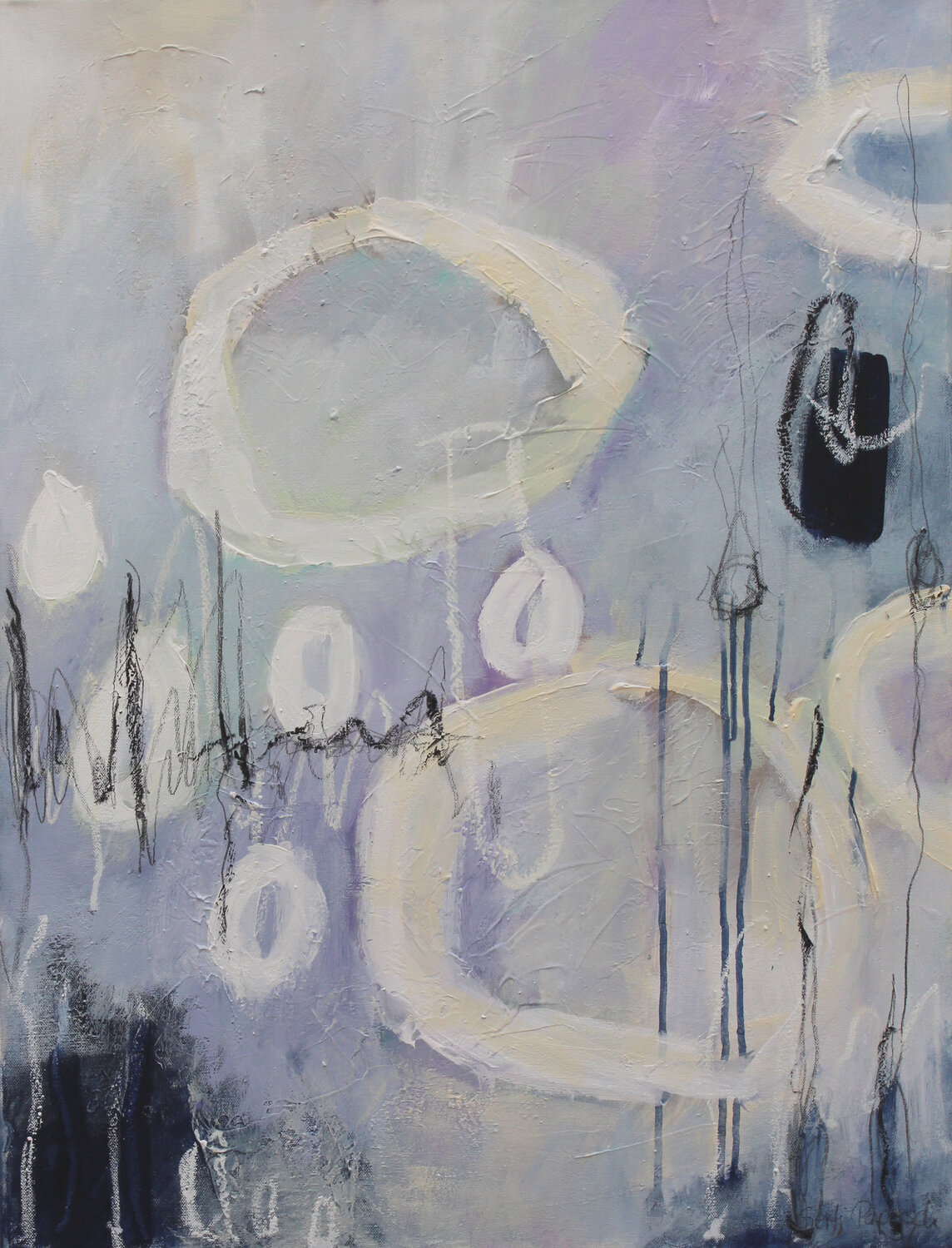 Wintermood II Gerti Papesch Original painting for sale