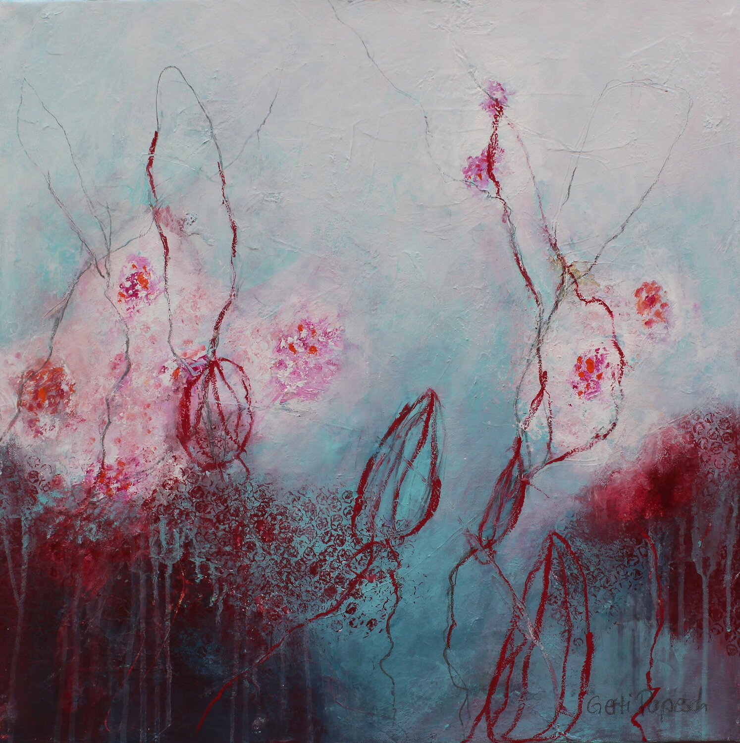 Cehrry Blossom Gerti Papesch Original painting for sale