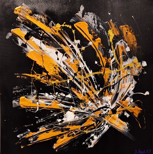Abstracción de arte profundo D05/23 by Diego Ramos, Painting for Sale on Select