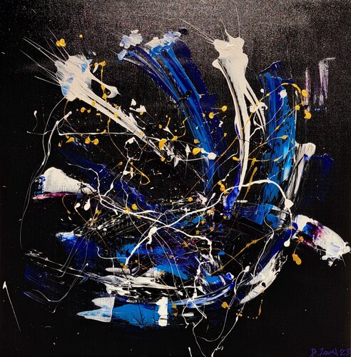 Abstracción de arte profundo D04/23 by Diego Ramos, Painting for Sale on Select