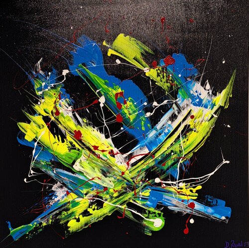Abstracción de arte profundo D03/23 by Diego Ramos, Painting for Sale on Select