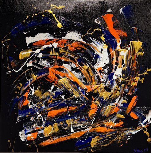 Abstracción de arte profundo D07/23 by Diego Ramos, Painting for Sale on Select