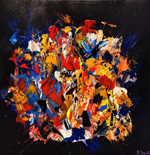 Abstracción de arte profundo D08/23 by Diego Ramos, Painting for Sale on Select
