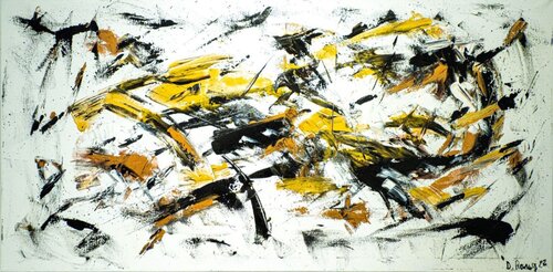 Kioto Dorado by Diego Ramos, Painting for Sale on Select