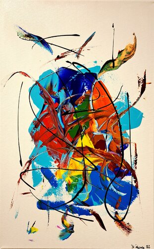Sinfonía nº9 by Diego Ramos, Painting for Sale on Select
