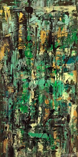 Silencio verde en el bosque by Diego Ramos, Painting for Sale on Select