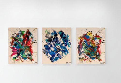 Deep Art  Tríptico N.2/2023 by Diego Ramos, Painting for Sale on Select
