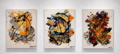 Deep Art  Tríptico N.4/2023 by Diego Ramos, Painting for Sale on Select