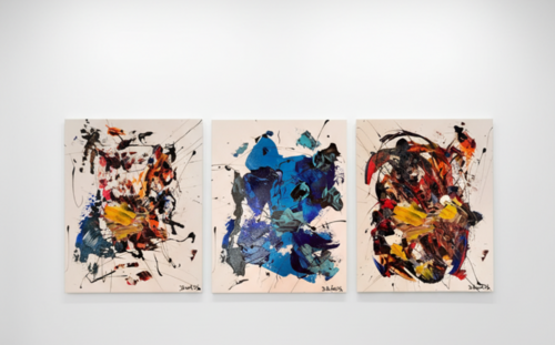 Deep Art  Tríptico N.6/2023 by Diego Ramos, Painting for Sale on Select