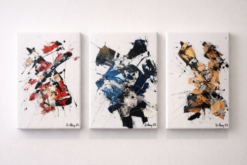 Deep Art  Tríptico N.10/2023 by Diego Ramos, Painting for Sale on Select