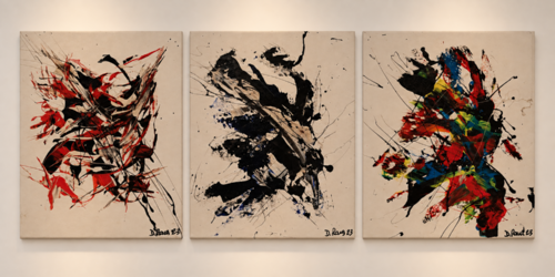 Deep Art  Tríptico N.13/2023 by Diego Ramos, Painting for Sale on Select
