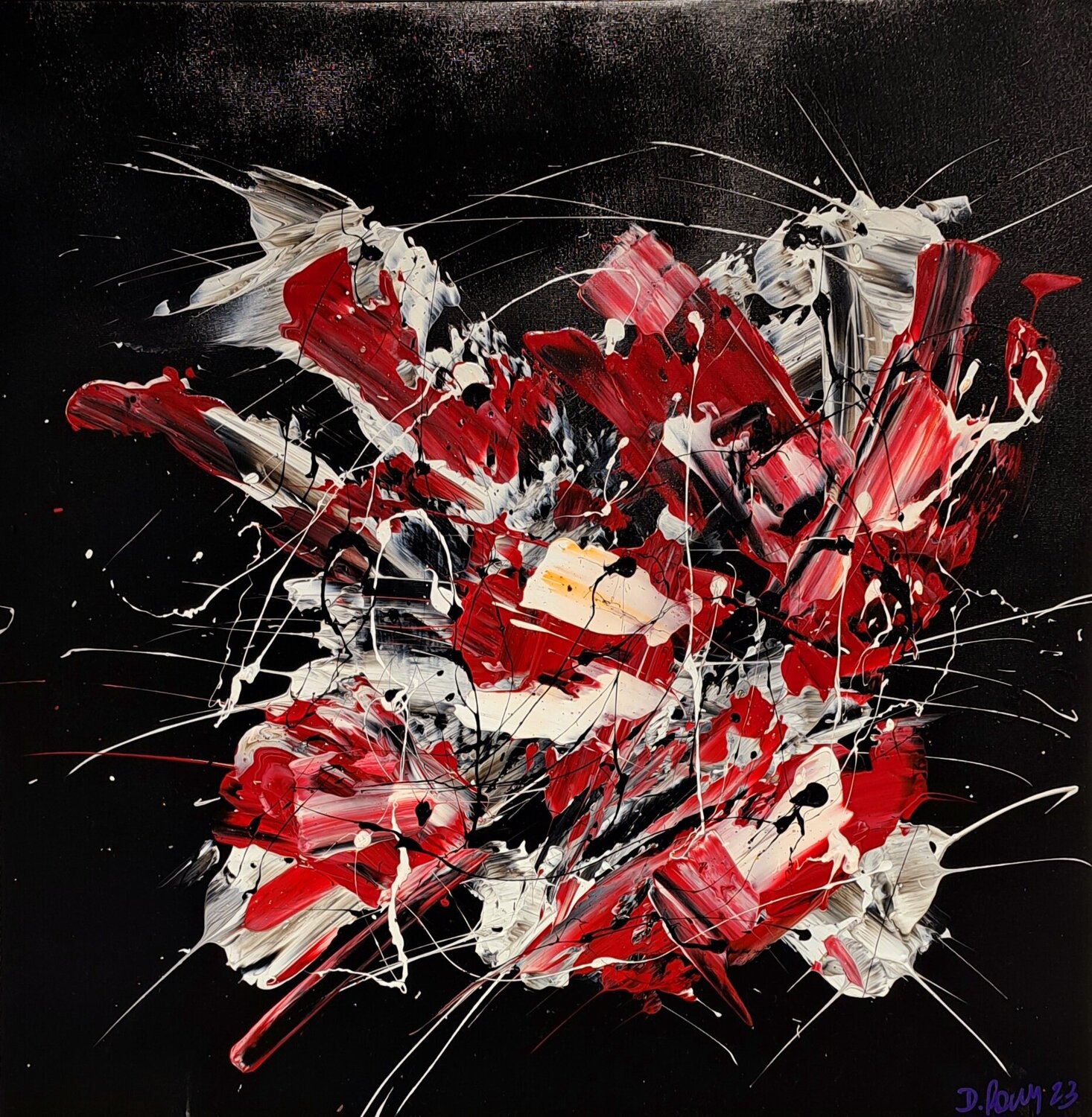 Abstracción de arte profundo D 06/23 Diego Ramos Original painting for sale