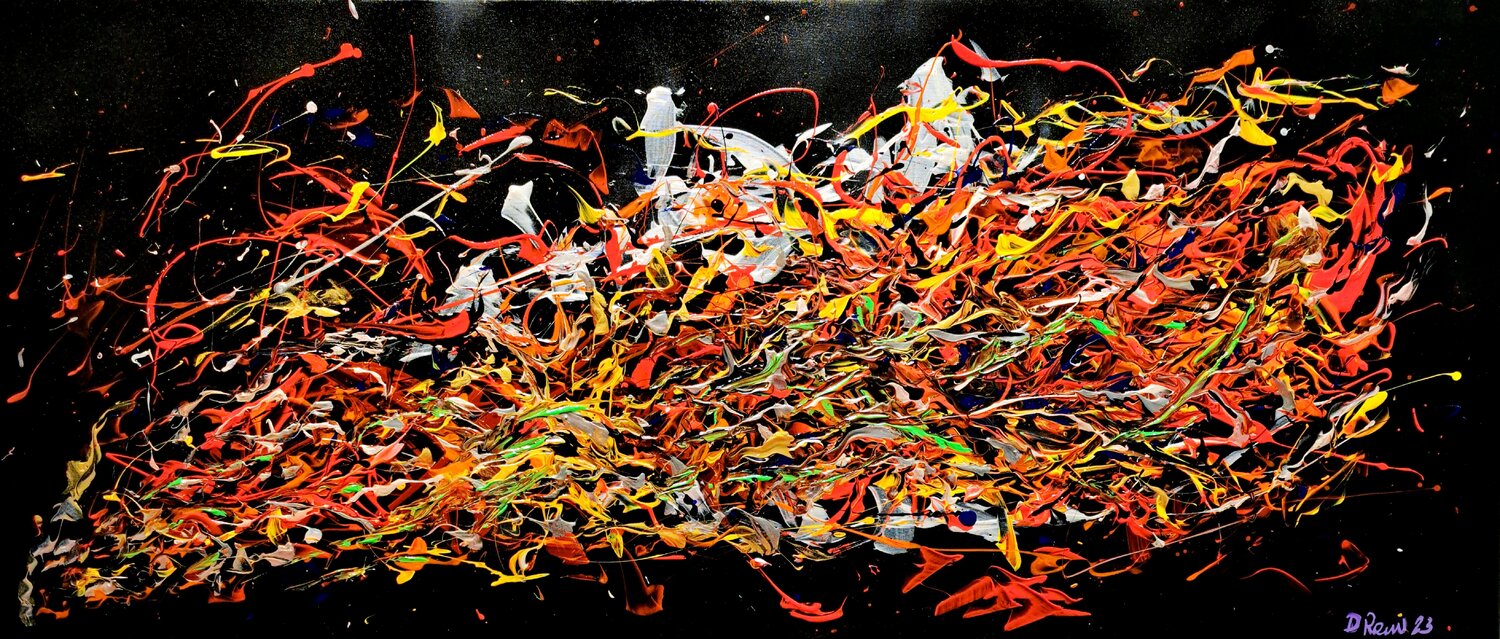 Océano Cuántico de Colores Diego Ramos Original painting for sale