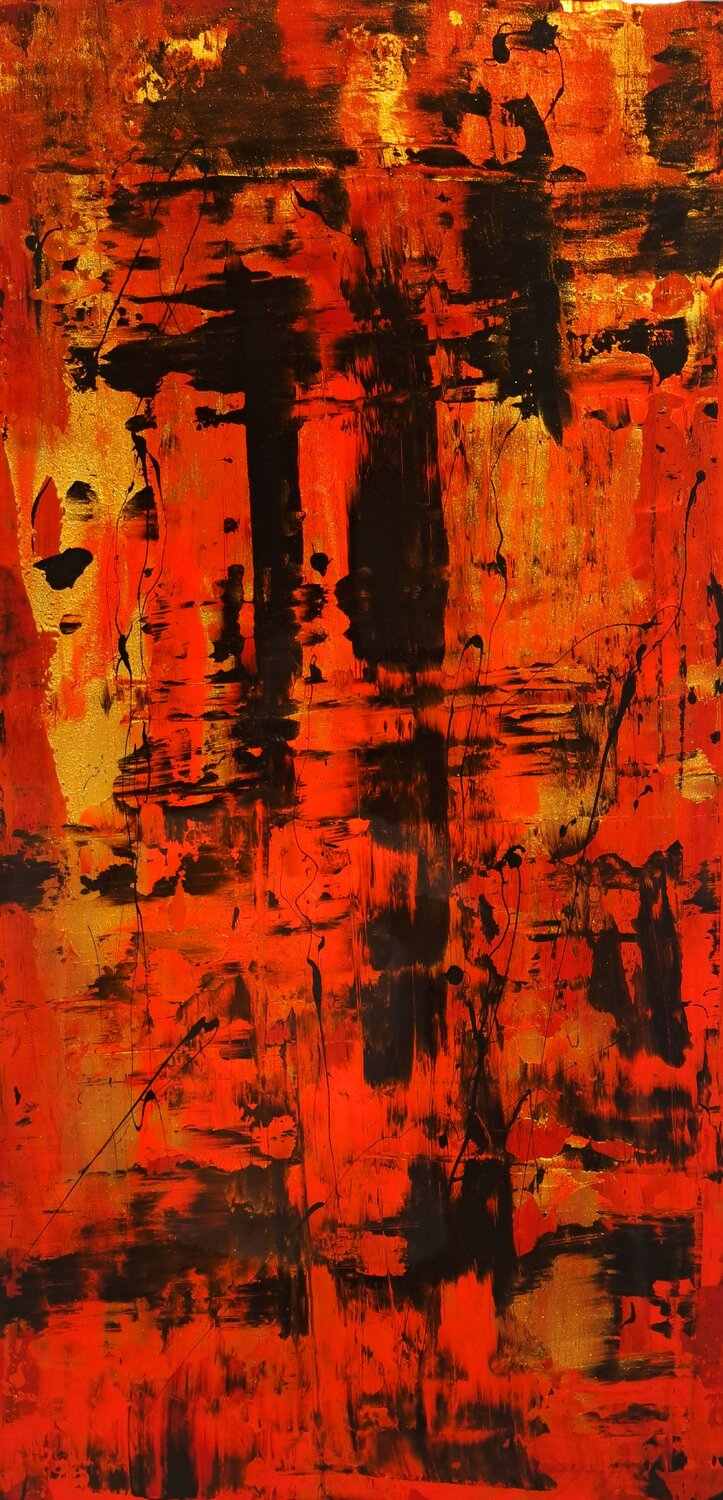 Fulgor interior Diego Ramos Original painting for sale