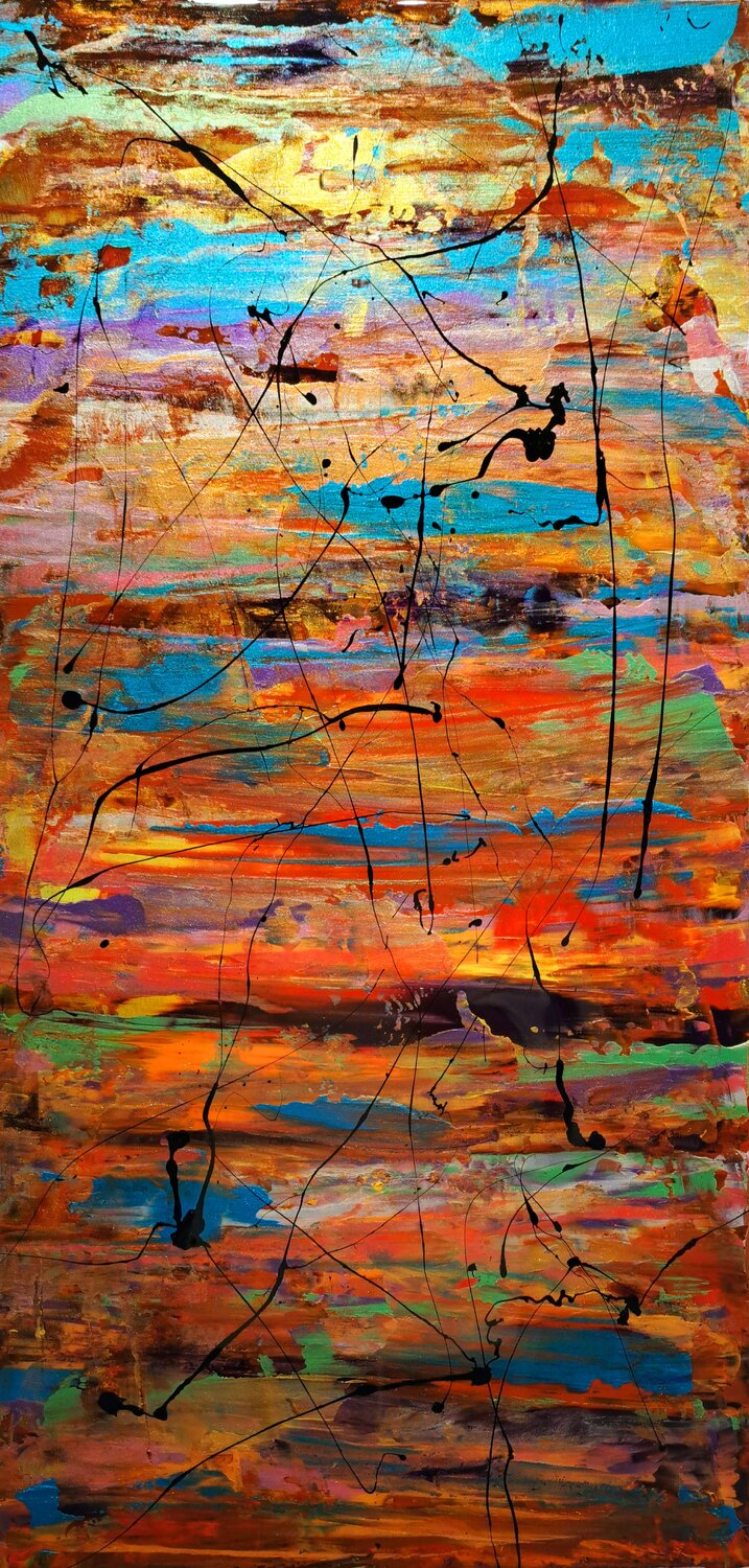 Atardecer Diego Ramos Original painting for sale