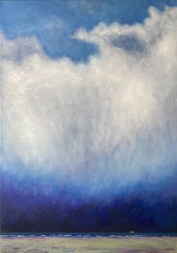 Blizzard north of the isle of Vlieland by Anne-Tjerk Mante, Painting for Sale on Select