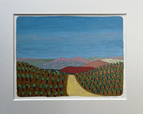 Olive trees and more by Anne-Tjerk Mante, Drawing for Sale on Select
