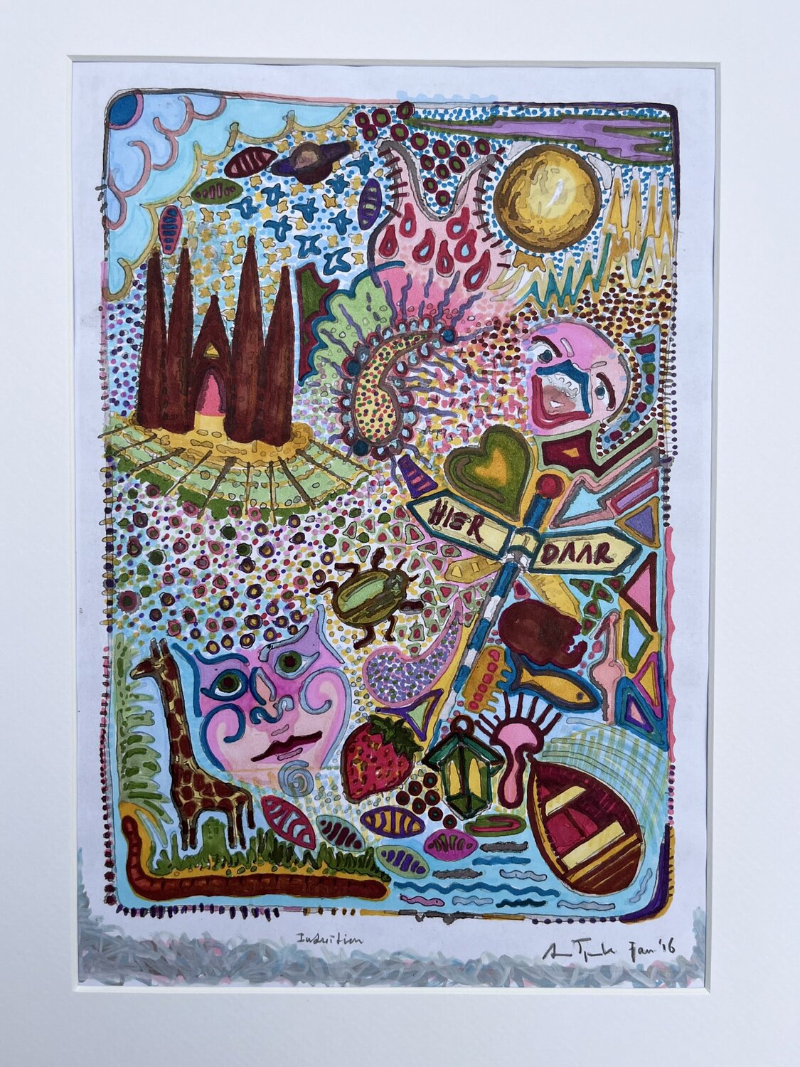 Intuition Anne-Tjerk Mante Drawing for sale