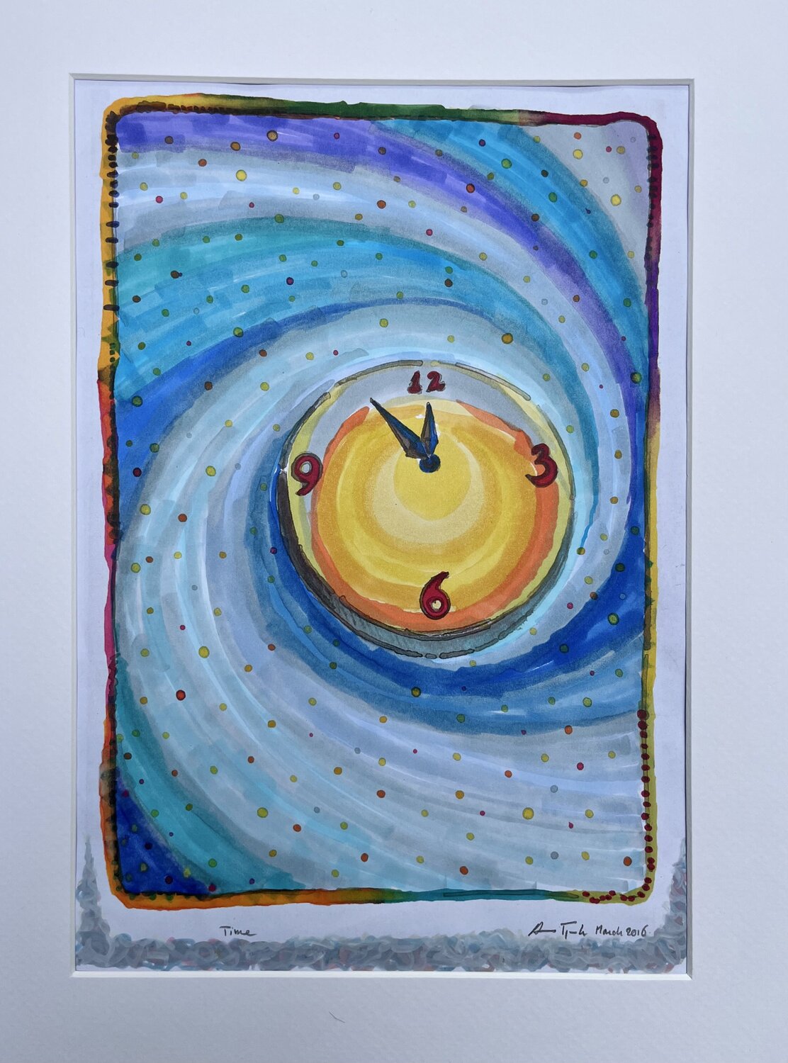 Time Anne-Tjerk Mante Drawing for sale