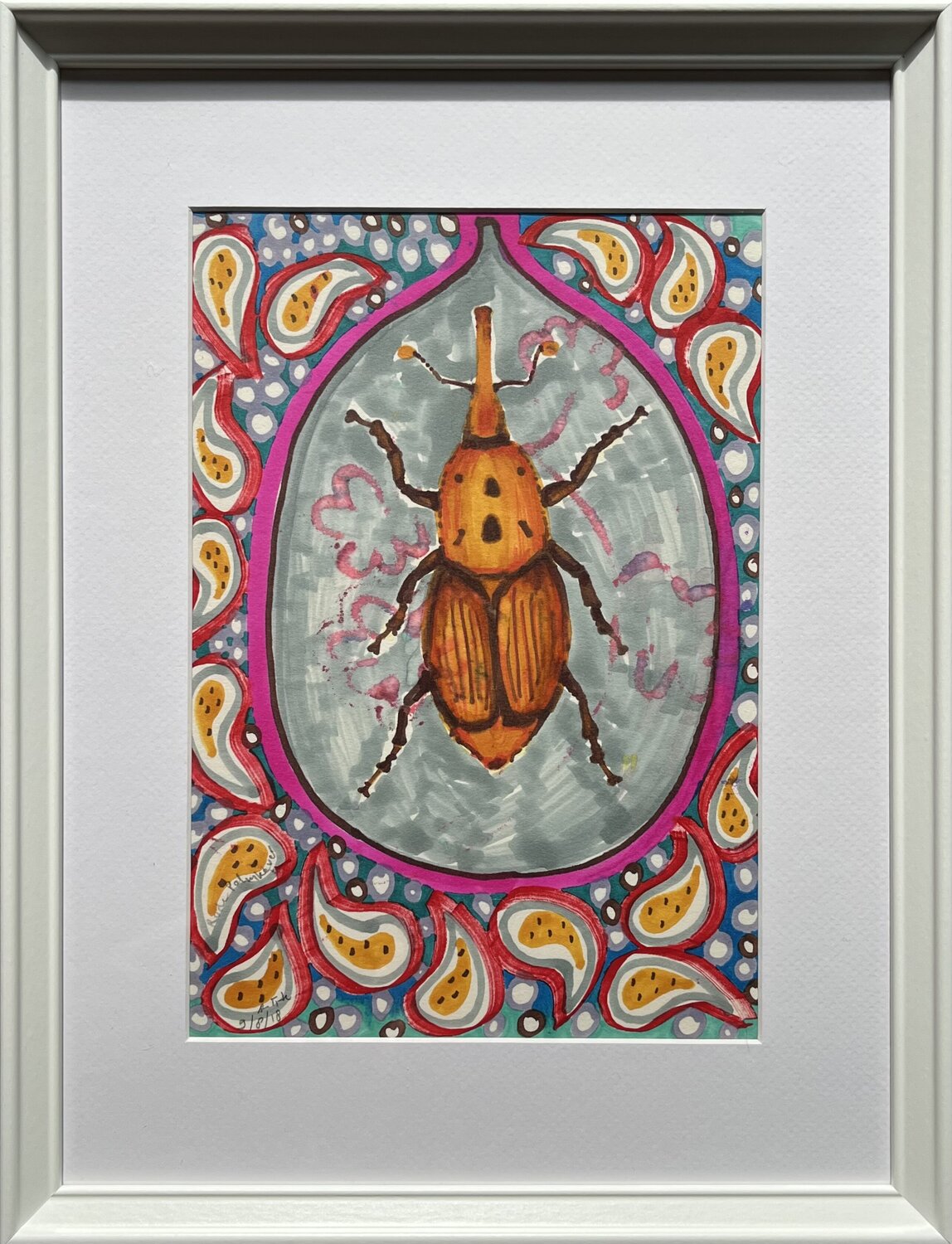 Red Palm Beetle Anne-Tjerk Mante Zeichnungen zu verkaufen