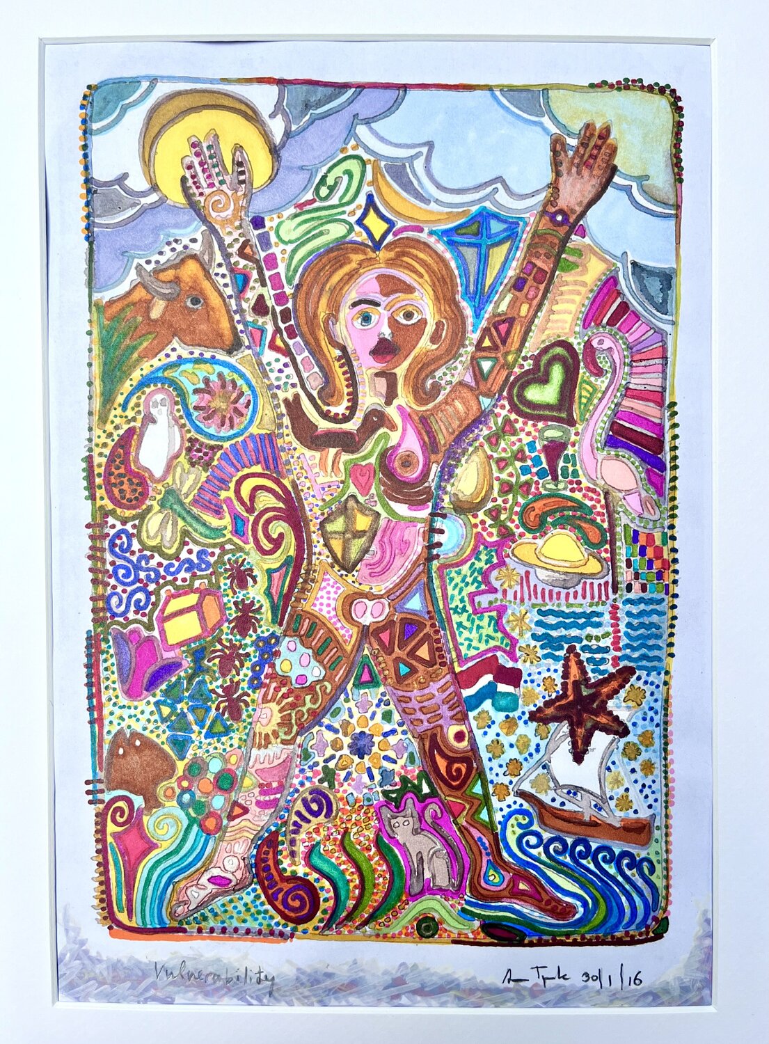 Vulnerability Anne-Tjerk Mante Drawing for sale