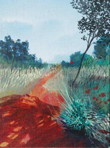 Inbetween - Warm Earth by Susie Wright, Painting for Sale on Select
