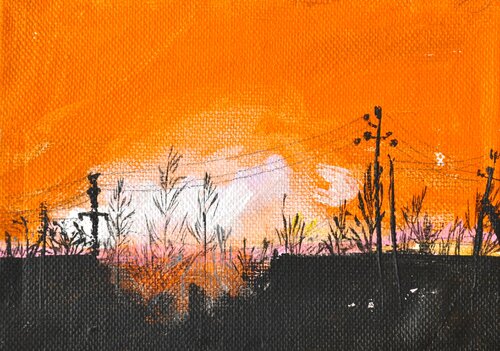 Unnatural history - Lithuania pipline explosion by Susie Wright, Painting for Sale on Select