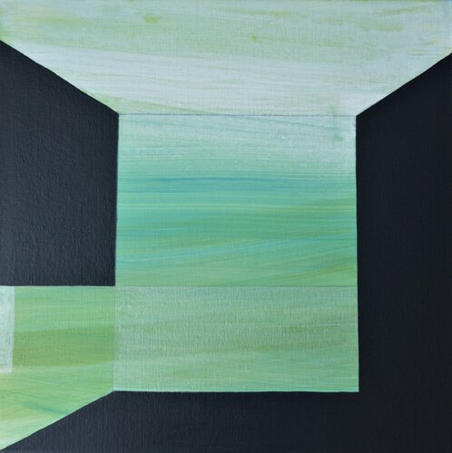 Earth Day - Green sunset by Susie Wright, Painting for Sale on Select