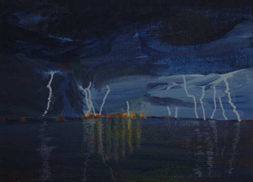 Unnatural history - Dhalari cloud burst by Susie Wright, Painting for Sale on Select