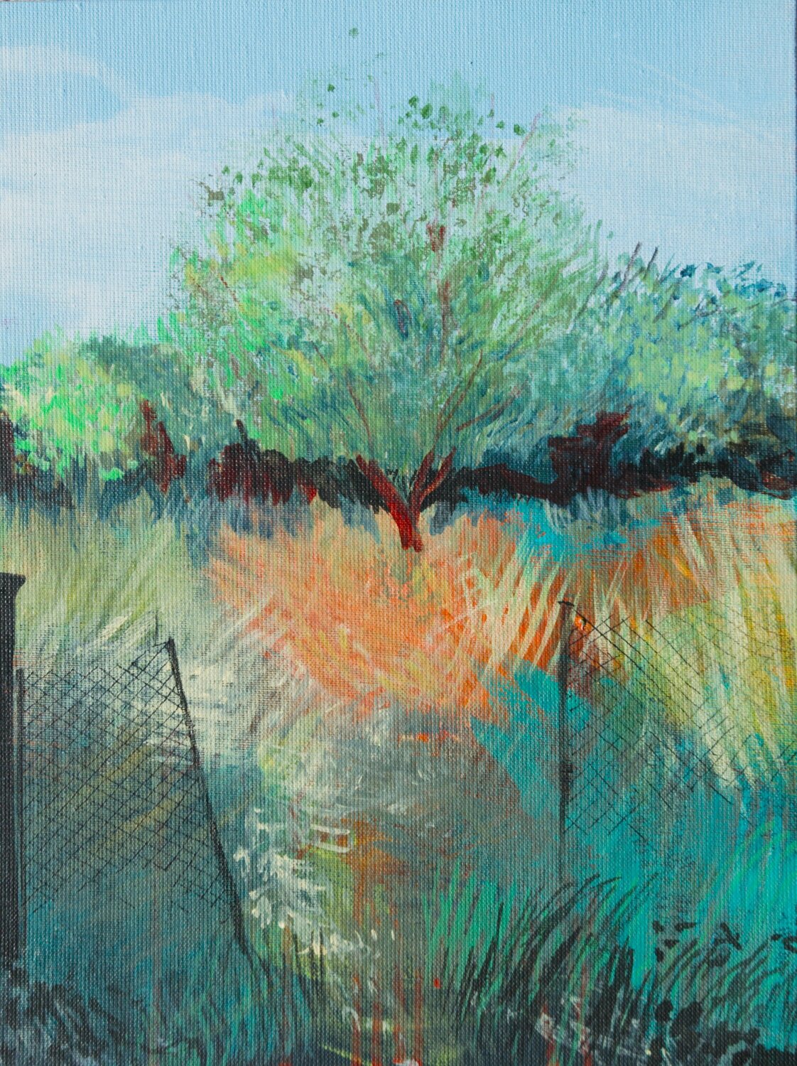 Inbetween - Orchard Susie Wright Original painting for sale