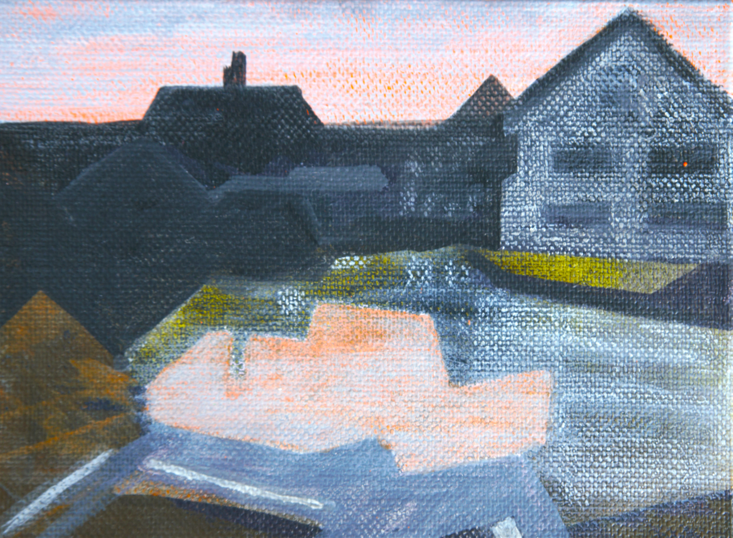 Unnatural history - German floods - Northern Rhine Susie Wright Original painting for sale