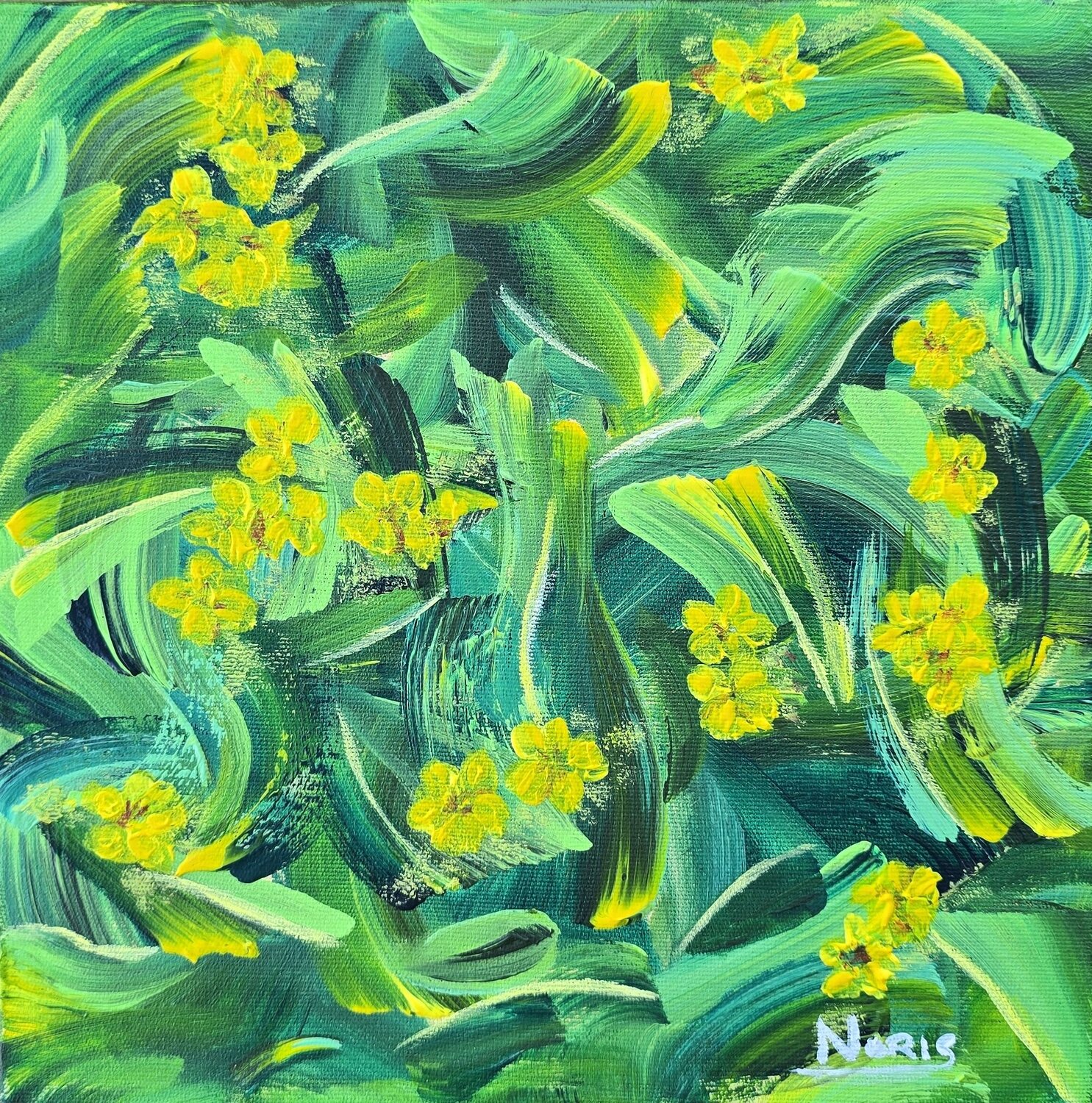 Ipê - amarelo Camila Noris Original painting for sale