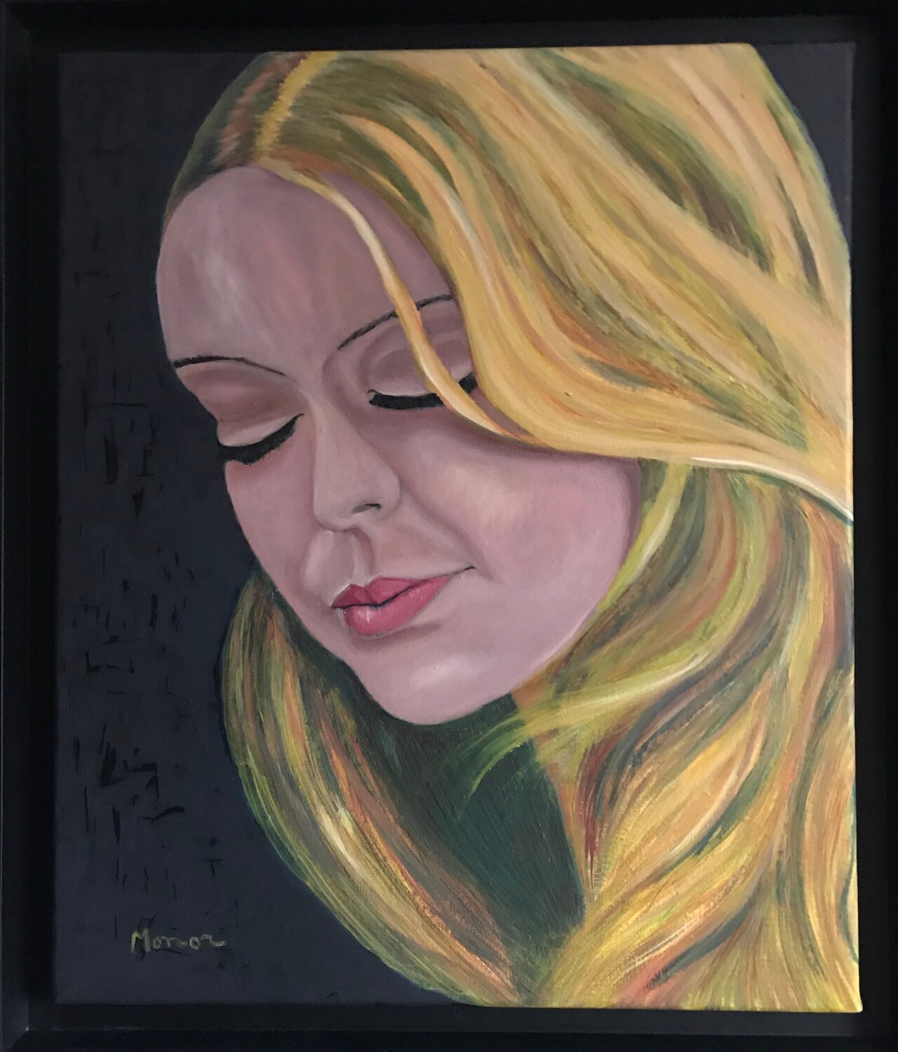 Deep Thought Franck Maunoury Original painting for sale