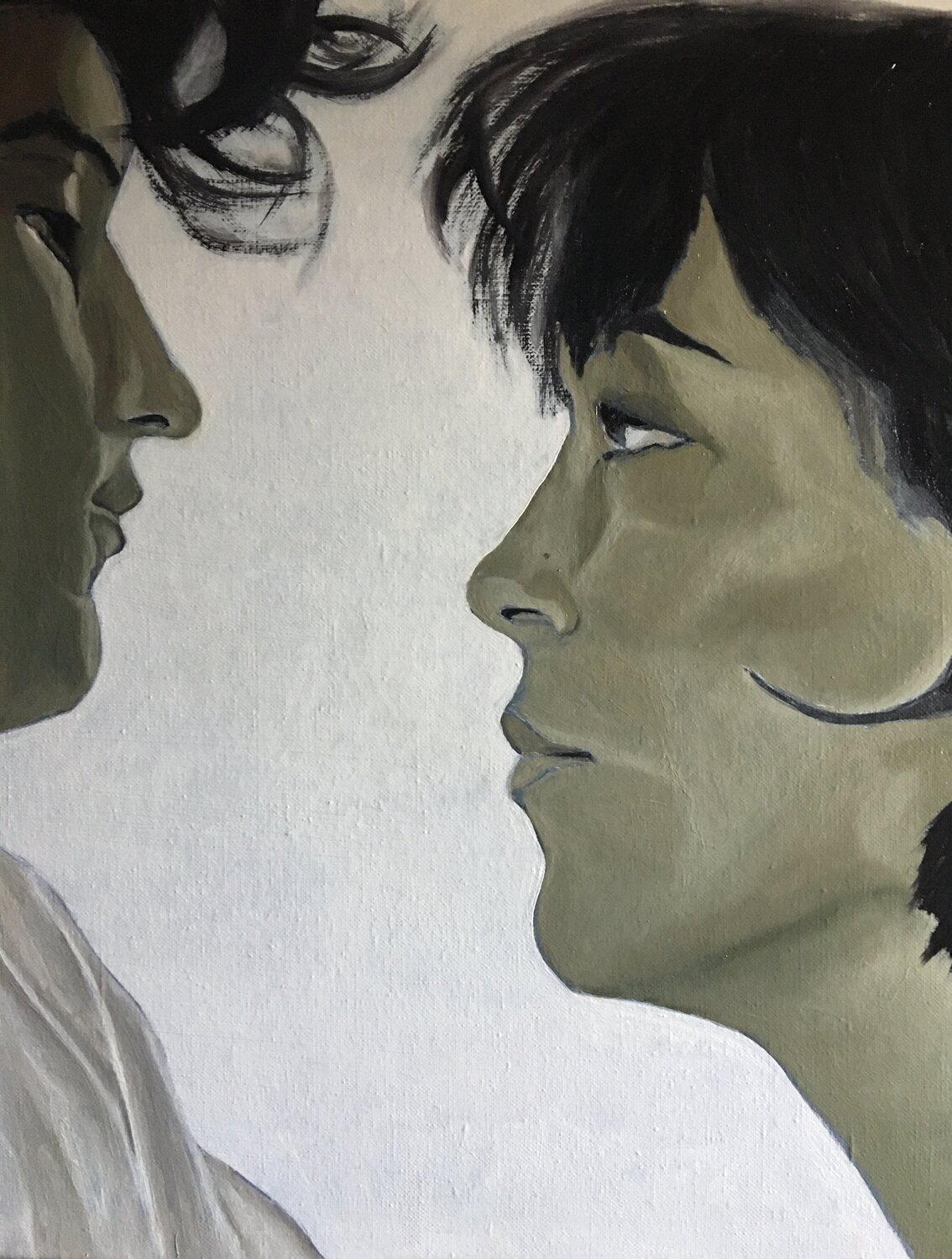 Lewis & Carroll Franck Maunoury Original painting for sale