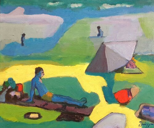 Un brin de soleil by Michel Phelippeau, Painting for Sale on Select