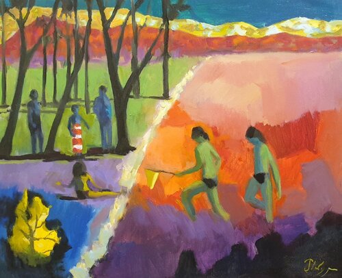 Eaux troubles by Michel Phelippeau, Painting for Sale on Select