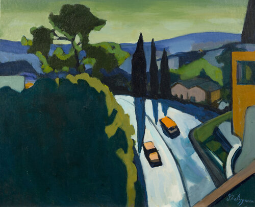 Statu quo mélodique à Grasse by Michel Phelippeau, Painting for Sale on Select