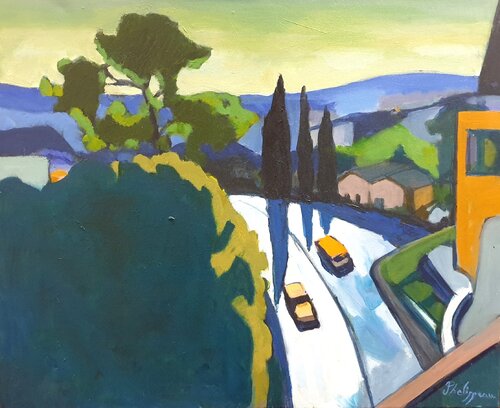 Statu quo mélodique à Grasse by Michel Phelippeau, Painting for Sale on Select